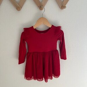 Little Sleepies Red Long Sleeve Kids Dress